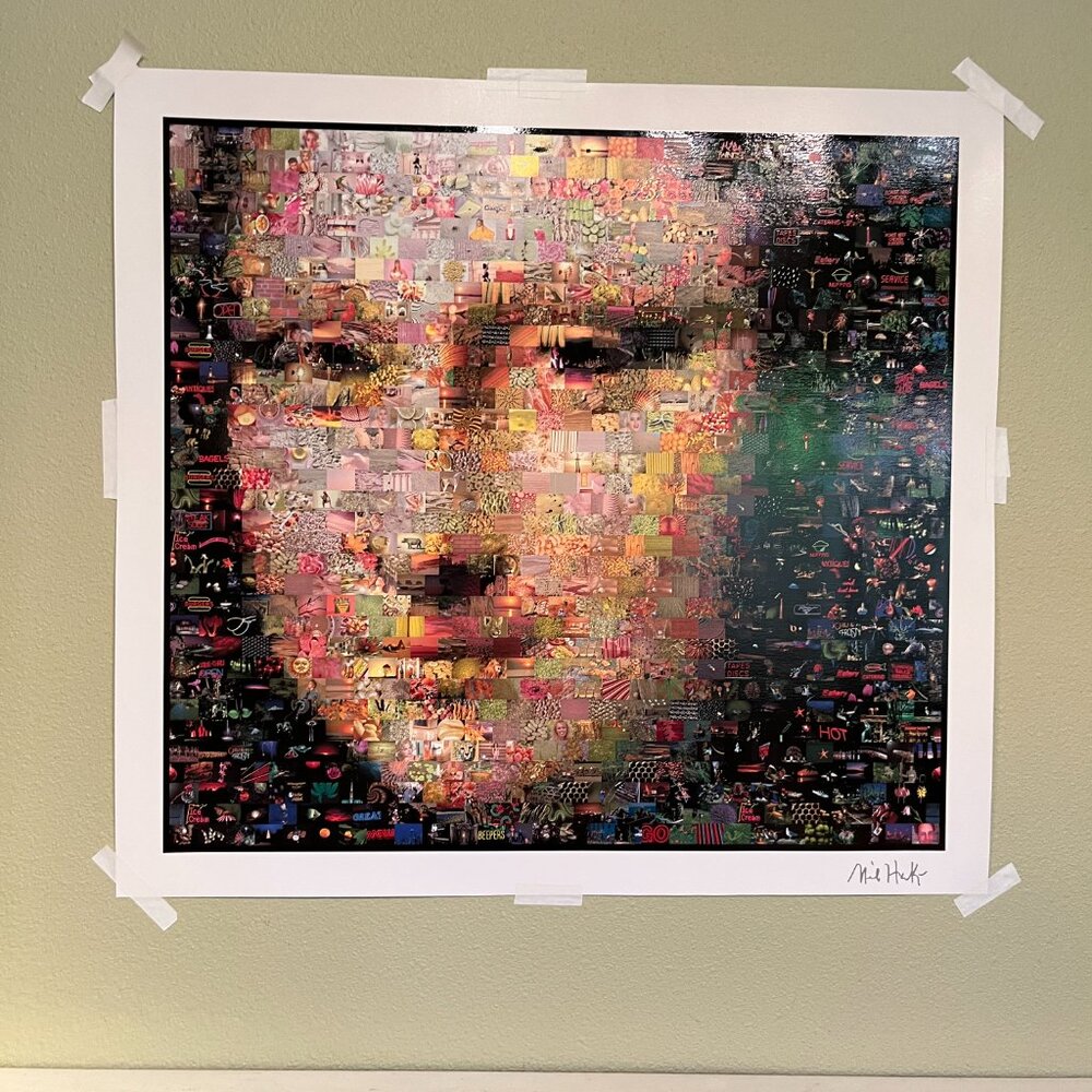 Fine Art: Mona Lisa Photo Mosaic Poster